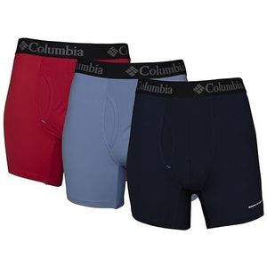 Columbia Heren Rcu3013azas2xl retroshorts, Mountain Red/Bluestone/Navy, X-Large, Mountain Red/Bluestone/Navy, XL