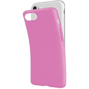 SBS iPhone SE 2022/SE 2020/8/7, roze Pantone 673C hoes, zacht, flexibel, krasbestendig, dun, comfortabel in de tas, compatibel met draadloos opladen