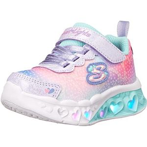 Skechers Glow-Brites Sneaker Kind, Lavendel Synthetisch Mesh, 13.5 UK