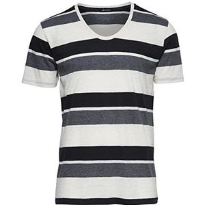 ONLY & SONS heren T-shirt Onsthor Reg U - neck Noos, gestreept