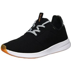 Globe Dart LYT Sneakers voor heren, Zwart Zwart Grijs Oranje, 48 EU