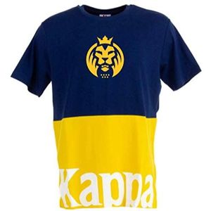 Kappa X MadLions Authentic Sand Carrency Madlions T-shirt, heren, blauw/geel/wit, XS