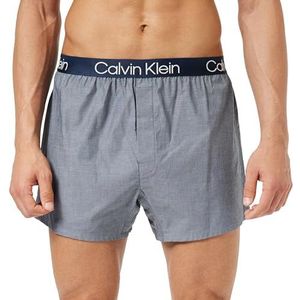Calvin Klein Heren Boxer Slim, Bosbes Chambray, S