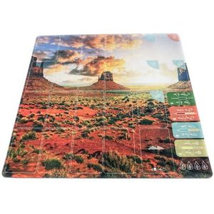 PLAYMATS P053 Aarde bordspeelmat, woestijn, 15 cm x 15 cm