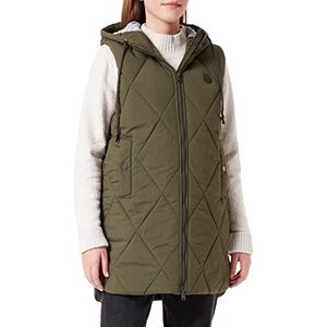 Q/S designed by - s.Oliver Damesvest mouwloos, kaki/olijf., XS