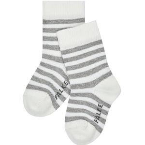 FALKE Stripe B SO Katoenen sokken, met patroon, 1 paar, wit (off-white 2040), milieuvriendelijk, 62-68 voor baby's, Wit (Off-White 2040) nieuw - milieuvriendelijk, 62-68