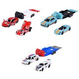 Majorette - Porsche Race Trailer-set (3 voertuigen) - 2 speelgoedauto's en 1 aanhanger (3 varianten, willekeurige keuze), speelgoed voor kinderen vanaf 3 jaar