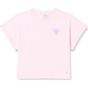 Champion Legacy Summer Graffiti G - Relaxed S/L T-shirt, roze confetto, 11-12 jaar meisjes en meisjes SS24, Roze Confetti, 11-12 jaar