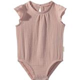 Sterntaler Meisjesbody Uni mousseline met vleugelmouwen haas Happy, fluweelroze, 74 cm