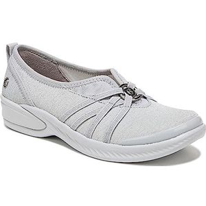BZees Womens Niche Slip-On Silver Shimmer 6.5 M