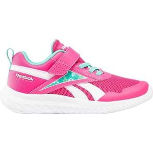 Reebok Rush Runner 5 Alt Sneaker voor meisjes, Boldpink Unleashedgreen Wit, 32 EU