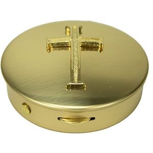 Cathedral Art Abbey & CA Gift Gold Latin Cross Pyx Container