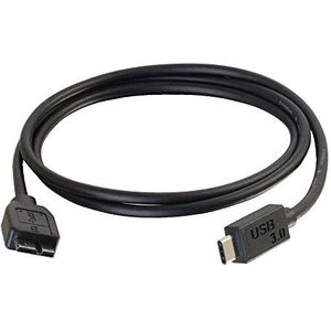 C2G 1m USB 3.0 (USB 3.1 Gen 1) USB-C naar USB-Micro B Kabel M/M - Zwart