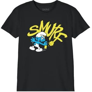 Les Schtroumpfs BOSMURFTS014 T-shirt, zwart, 12 jaar, zwart., 12 Jaren