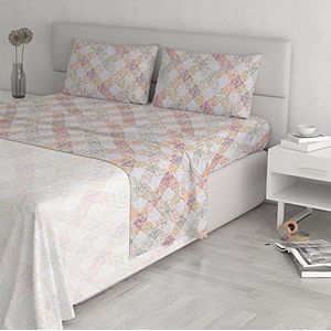 Italian Bed Linen Beddengoedset Athena katoen, EVA-oranje, tweepersoonsbed
