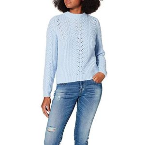 bestseller a/s Dames Pcfire Ls O-Neck Knit Bf Bc Pullover, Kentucky Blue., S