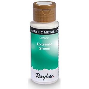 Rayher Hobby Extreme Sheen 35014825 Metallic verf, aquamarijn, fles 59 ml, acrylverf metallic, gepatenteerde recept,