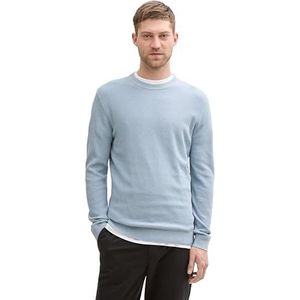 TOM TAILOR heren trui, 37709 - Light Dove Blue Melange, M