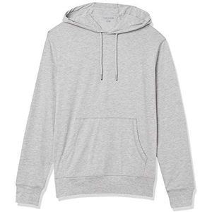 Amazon Essentials Men's Lichtgewicht capuchontrui van jerseystof, Heidegrijs, XS
