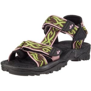 LICO Lorenzo V 400040 Damessandalen, bruin, groen, roze., 40 EU