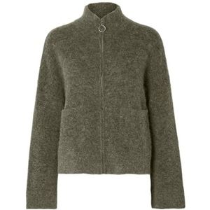 SELECTED FEMME Gebreid damesvest met ritssluiting, Kalamata, S