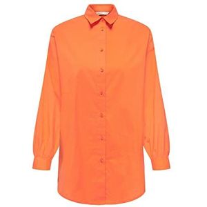 ONLY Klassiek damesoverhemd, persimmon oranje, XS