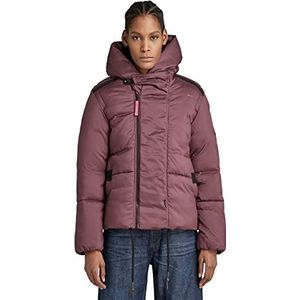 G-STAR RAW Dames G-Whistler korte gewatteerde Jacke jassen, Paars (wijngaardwijn D22170-D199-D303), L