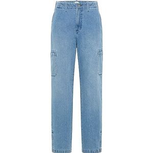 MUSTANG dames Stijl Ava Loose Wide Cargo cargo middenblauw 581