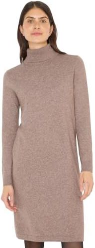 Cecil - Coljurk - Bruin - Dames - Knielang - Zachte Gebreide Stof