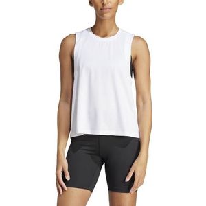 adidas - Studio Tank Top - Tank - Zwart - 88% Gerecycled Polyester, 12% Elastaan, Aeroready