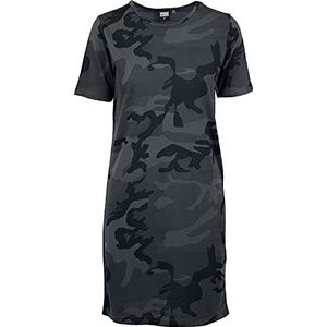 Urban Classics Camo Tee Jurk voor dames, Dark Camo 00784, 4XL