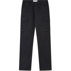 Springfield Basic Cargo Slim Chino, marineblauw, maat 38