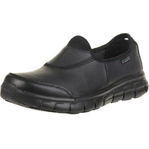 Skechers Zeker Track Veiligheidsschoenen dames,Zwart leder,42 EU