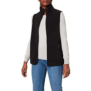 Trigema dames fleece vest, zwart, S