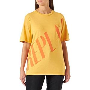 Replay T-shirt voor dames, 548 Oranje, M