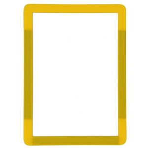 Krog infohouder A5 liggend/hoog zelfklevend, 10 stuks geel
