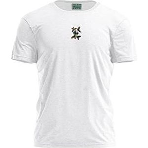Bona Basics T-shirt voor heren, Wit, XL