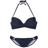 Look - Push-up Bikini - Marine - Gewatteerd - Met Sluiting Achter