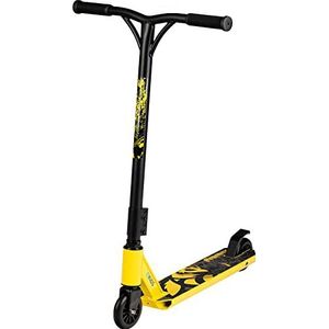 QKids Tweewieler step voor tieners, volwassenen, wielen Ø 10 cm, inklapbaar, zwart-geel, tot 100 kg, leeftijd: 6+, Extreme Freestyle