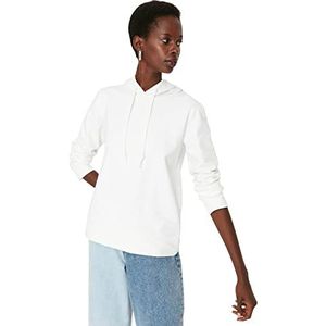 Trendyol 100% katoen Sweatshirt - Ecru - Regular XL Ecru, Ecru, XL