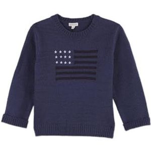Gocco Intarsia trui, middelblauw, standaard voor kinderen, Medium Blauw, 9-10 jaar
