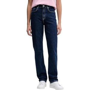Karl Lagerfeld Jeans, Dames, High Rise Straight Denim, Straight Pijpen, Blauw, 2430