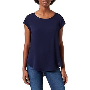 ONLY dames T-Shirt Onlvic S/S Solid Top Noos Ptm, evening blue, 34