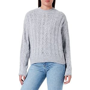 Mavi Sweatshirt met ronde hals voor dames, gemengd grijs, S