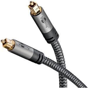 Goobay 65306 audio kabel 3 m Toslink Zwart, Zilver