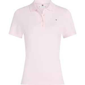 Tommy Hilfiger - Dames S/S Polo - Roze - Biologisch Katoen