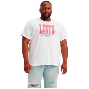 Big SS Relaxed Fit Tee White, Plus Levi Archival W, XXL