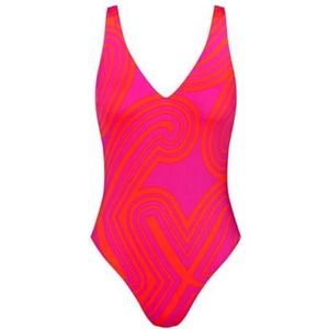 Triumph Dames Flex Smart Summer OP 08 pt One Piece Swimsuit, Pink-Light Combination, 02, Pink - Light Combination, 02