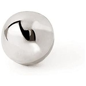 SINGULARU - Losse punten 3 mm zilver - oorbel van 925 sterling zilver met rhodium-plating - drukmoer - losse oorbel - sieraden voor dames, Eén maat, Sterling zilver, Geen steen