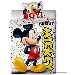 Disney Mickey Mouse About - Dekbedovertrek - Eenpersoons - 140 x 200 cm - Multi